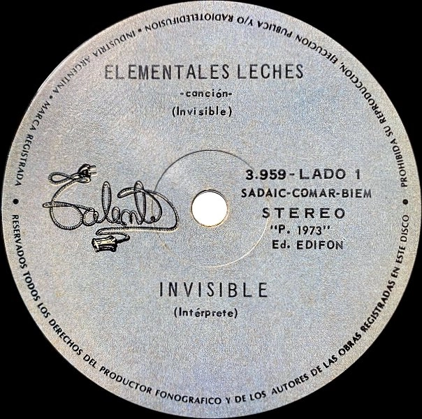 INVISIBLE / ELEMENTALES LECHES