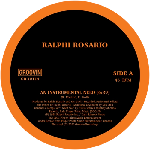 RALPHI ROSARIO / ラルフ・ロザリオ / AN INSTRUMENTAL NEED / TAKE ME UP