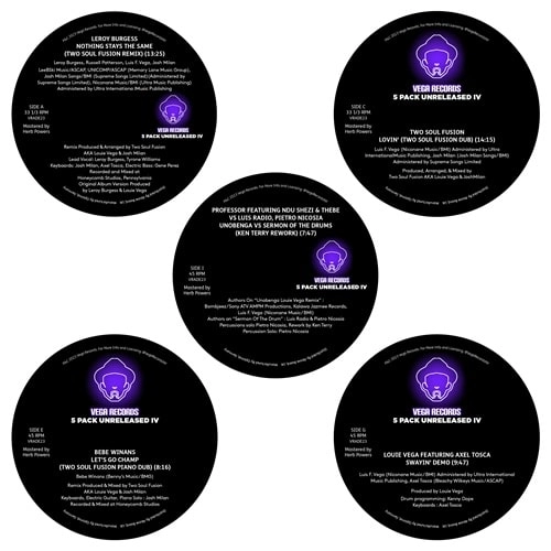 LOUIE VEGA / ルイ・ヴェガ / VEGA RECORDS 5 PACK UNRELEASED IV (5LP)