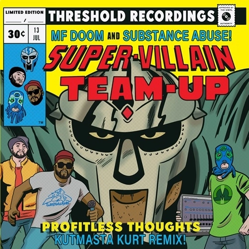 SUBSTANCE ABUSE & MF DOOM / PROFITLESS THOUGHTS (KUTMASTA KURT REMIX) 7" (BLACK VINYL)