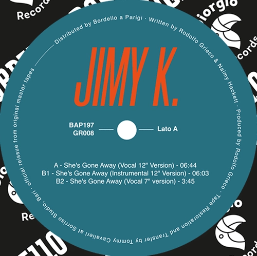 JIMY K. / SHE'S GONE AWAY