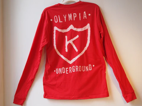 K RECORDS / K OLYMPIA UNDERGROUND LONG SLEEVE / RED (L)