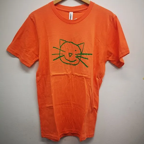 K RECORDS / K CLASSIC CAT SHIRT / ORANGE (M)