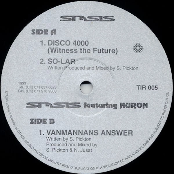 STASIS / ステイシス / DISCO 4000 (WITNESS THE FUTURE)