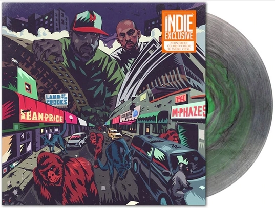 SEAN PRICE & M-PHAZES / LAND OF THE CROOKS: 10 YEAR ANNIVERSARY EDITION (BLACK SMOKE & NEON GREEN SPLATTER VINYL)