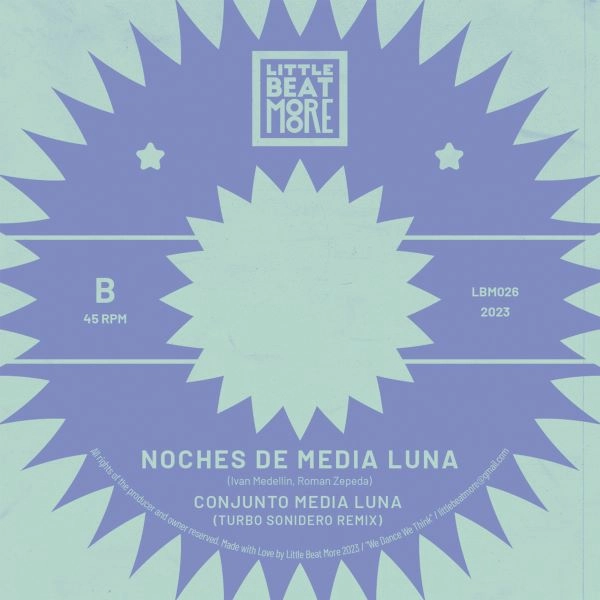 CONJUNTO MEDIA LUNA / コンフント・メディア・ルナ / NOCHES DE MEDIA LUNA (INCL. TURBO SONIDERO REMIX) BLUE CLEAR VINYL