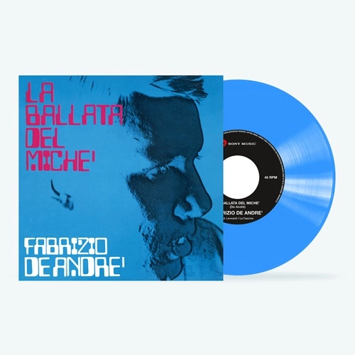 FABRIZIO DE ANDRE / ファブリツィオ・デ・アンドレ / LA BALLATA DEL MICHE / LA GUERRA DI PIERO: AZZURRO COLOR VINYL