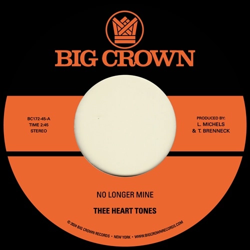 THEE HEART TONES / ジ・ハート・トーンズ / NO LONGER MINE / CRY MY TEARS AWAY
