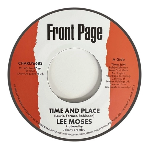 LEE MOSES / リー・モーゼス / TIME & PLACE / I CAN'T TAKE NO CHANCES