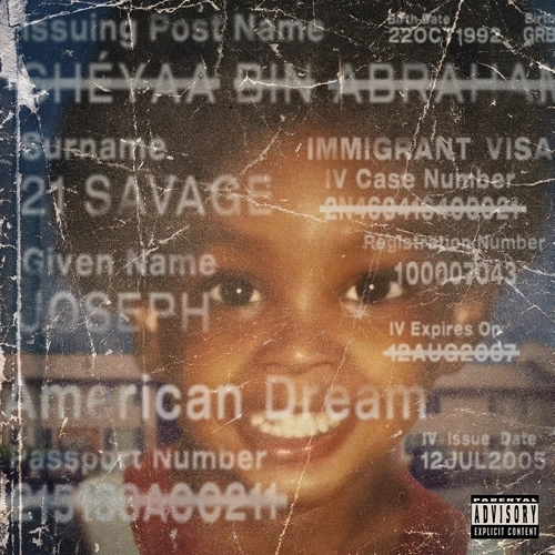 21 SAVAGE / AMERICAN DREAM "CD"