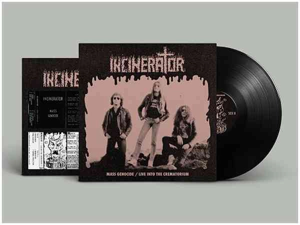 INCINERATOR / MASS GENOCIDE / LIVE INTO THE CREMATORIUM (SOLID BLACK VINYL)