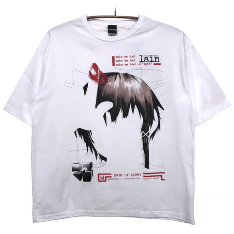 messa(JPN/APPAREL) / L / WHITE / Blood Trail ビックシルエットTシャツ