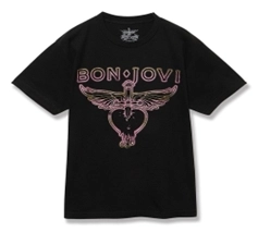 BON JOVI / ボン・ジョヴィ / PINK LOGO S/S TEE L