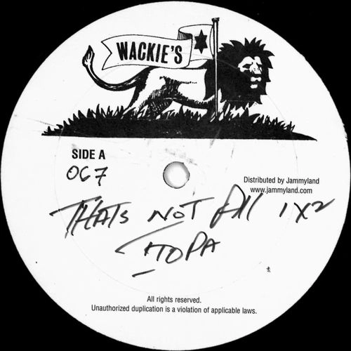FABIAN COOKE & ITOPIA / THAT'S NOT ALL (REISSUE)