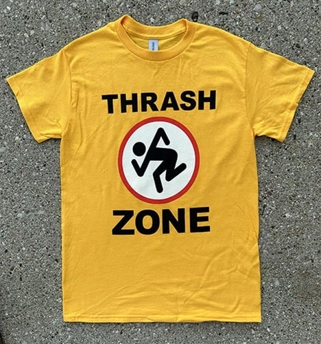 D.R.I. / ディーアールアイ / L/THRASHZONE LOGO TEE (GOLD)