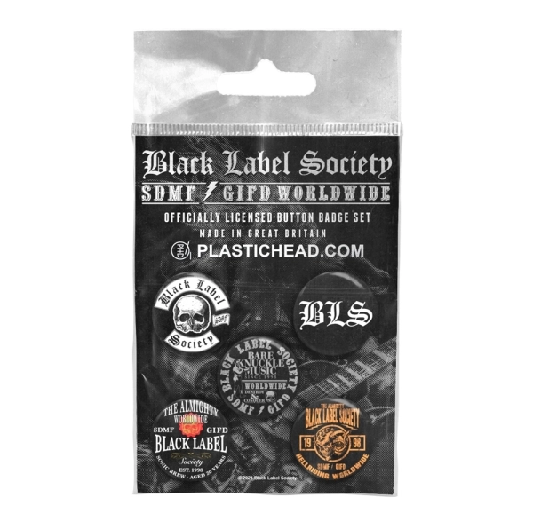 BLACK LABEL SOCIETY / ブラック・レーベル・ソサイアティ / BLACK LABEL SOCIETY BUTTON BADGE SET