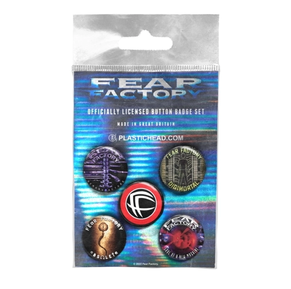 FEAR FACTORY / フィア・ファクトリー / ALBUMS 1992-2001 BUTTON BADGE SET