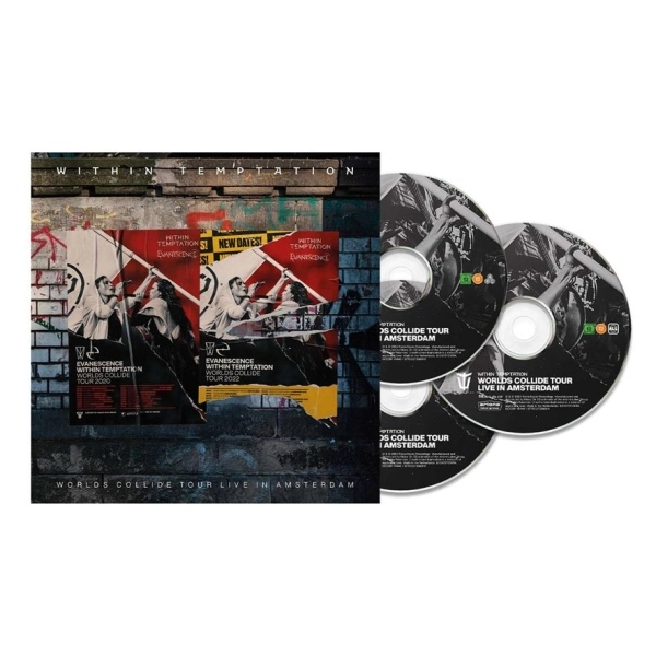 WITHIN TEMPTATION / ウィズイン・テンプテーション / WORLDS COLLIDE TOUR, LIVE IN AMSTERDAM (LTD. ALTERNATIVE COVER ART HARD COVER BOOK CD+BLU-RAY+DVD)
