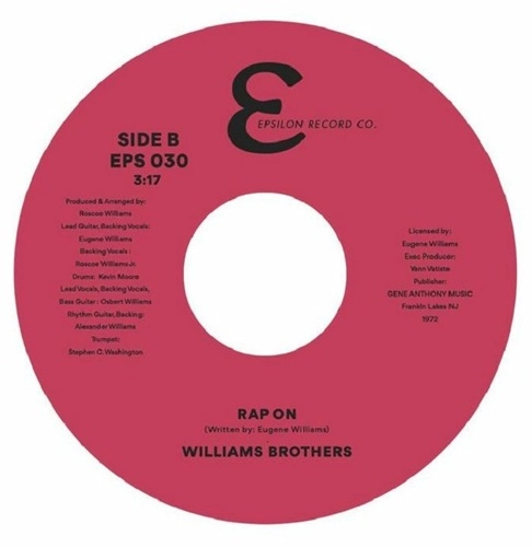 WILLIAMS BROTHERS / THAT'S LIFE / RAP ON