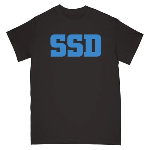 SSD / エスエスディー / M/LOGO (BLACK WITH BLUE) - T-SHIRT