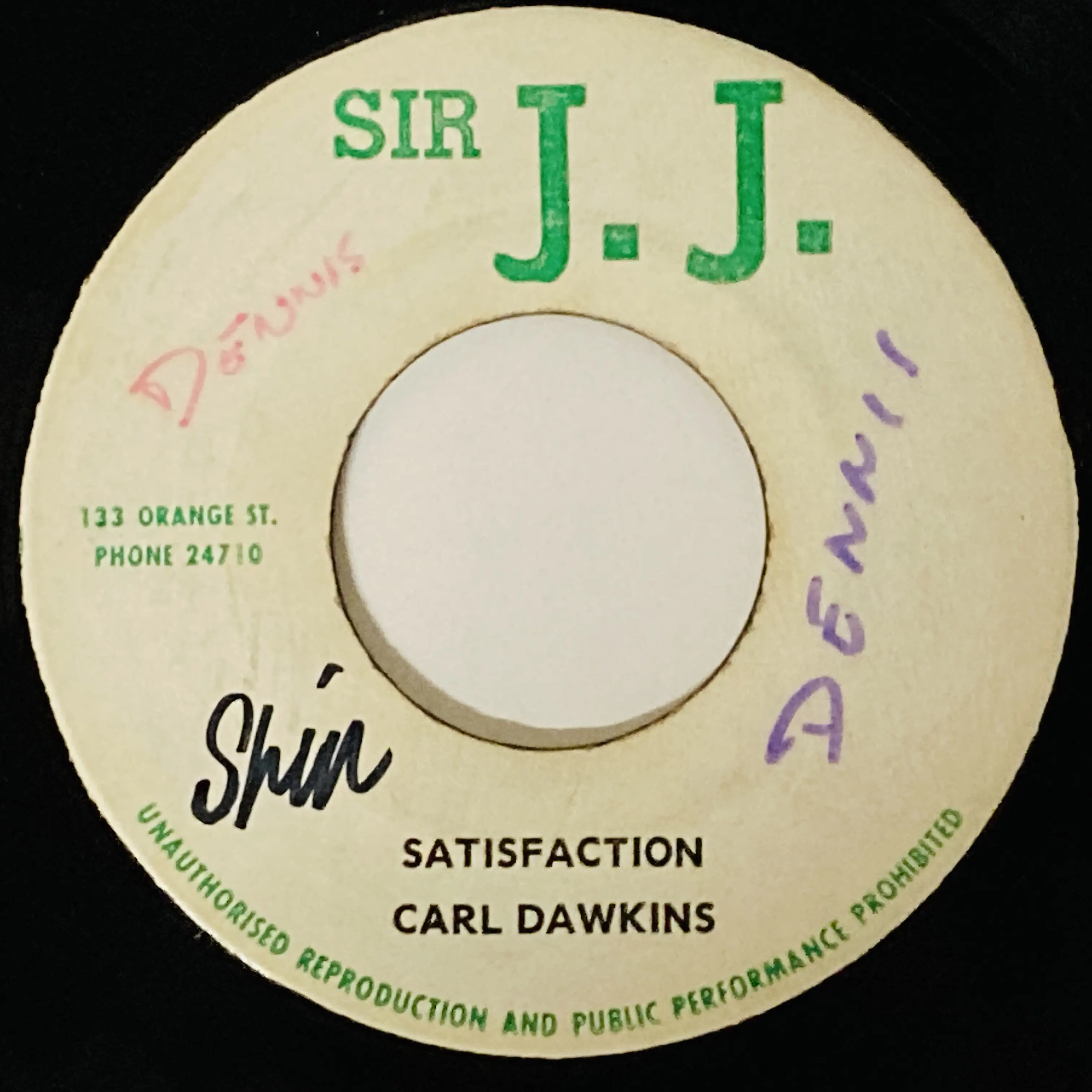 CARL DAWKINS / SATISFACTION