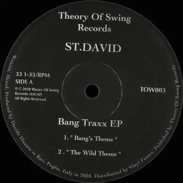 ST. DAVID / BANG TRAXX EP