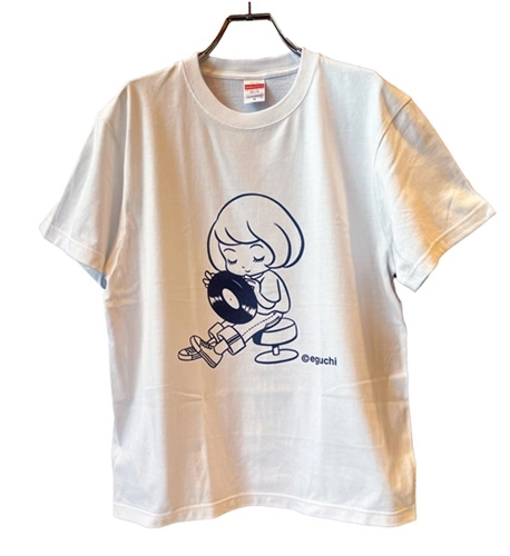 江口寿史 / レコードちゃん Tシャツ(Sサイズ)