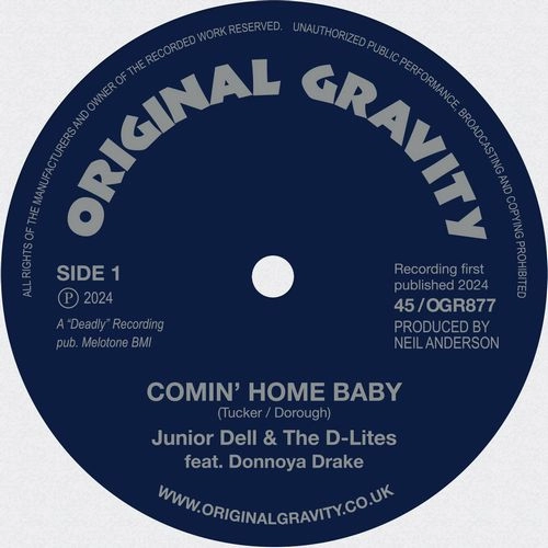 JUNIOR DELL & THE D-LITES / COMIN HOME BABY / COMIN' HOME BABY