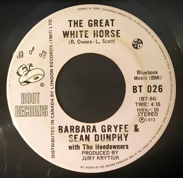 BARBARA GRYFE & SEAN DUNPHY WITH THE HOEDOWNERS / GREAT WHITE HORSE