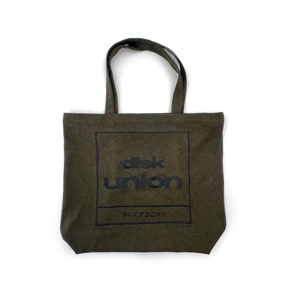 DISKUNION / ディスクユニオン / diskunion Wool Melton Tote bag L (Green)