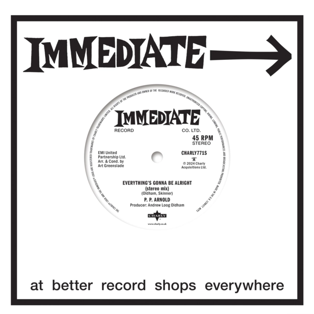 P.P. ARNOLD / P・P・アーノルド / EVERYTHING IS GONNA BE ALRIGHT (7")