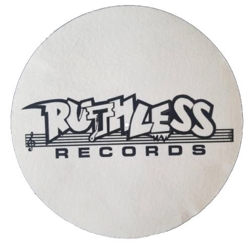 Ruthless Records / Black On White Logo - Single Slipmat