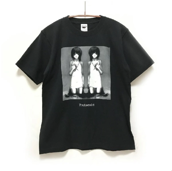 messa(JPN/APPAREL) / BLACK / XL /【SERIAL EXPERIMENTS LAIN X CHAOSMARKET】HAIR CUT Tシャツ