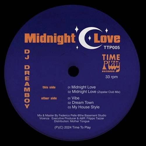 DJ DREAMBOY / MIDNIGHT LOVE (INCL. ZOPELAR RMX)
