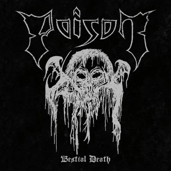 POISON (from Germany) / BESTIAL DEATH (DIEHARD EDITION ON SWIRL DARK RED MIXED WITH BLACK VINYL)