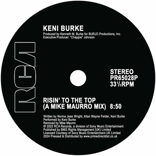 KENI BURKE / EVELYN 'CHAMPAGNE' KING / RISIN' TO THE TOP (A MIKE MAURRO MIX) / I'M IN LOVE (A MIKE MAURRO MIX)
