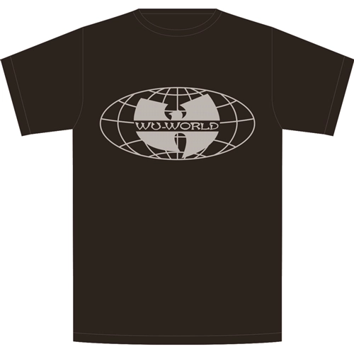 WU-TANG CLAN / ウータン・クラン / WORLD WIDE TEE (BLACK SILVER / M)