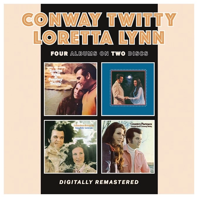 CONWAY TWITTY & LORETTA LYNN / コンウェイ・トゥイッティー&ロレッタ・リン / WE ONLY MAKE BELIEVE + LEAD ME ON + LOUISIANA WOMAN-MISSISSIPPI MAN + COUNTRY PARTNERS (2CD)