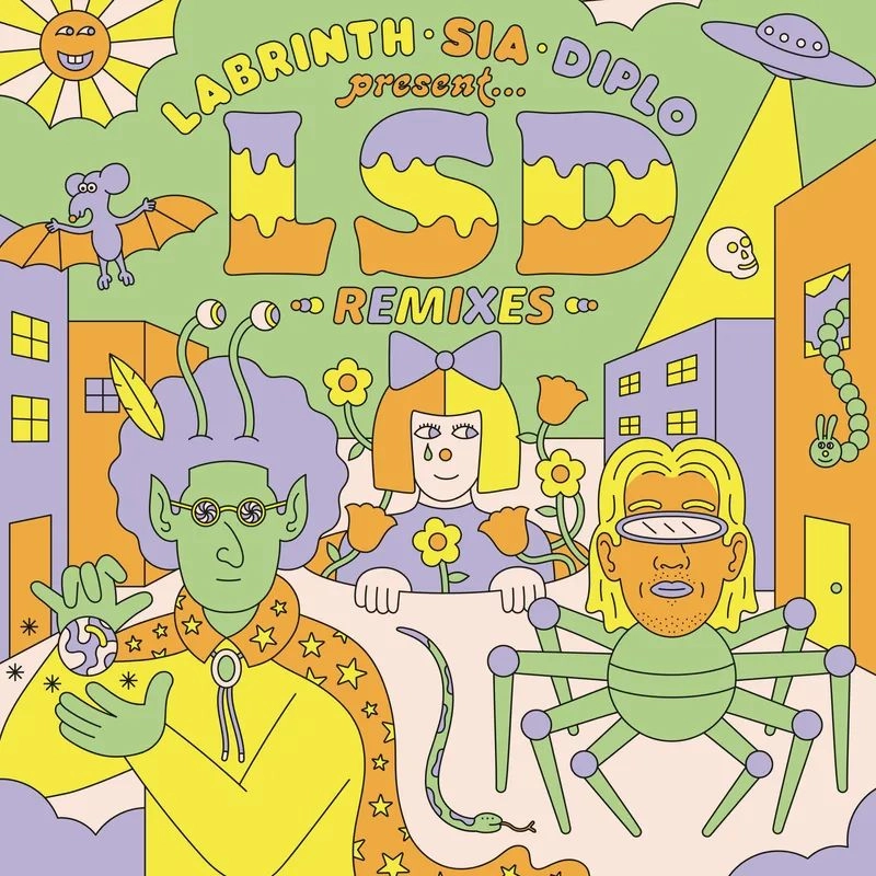 LSD (LABRINTH, SIA & DIPLO) / LABRINTH, SIA & DIPLO PRESENT... LSD (REMIXES) [LP] (PURPLE140 GRAM VINYL, FIRST TIME ON VINYL, LIMITED TO 2000, INDIE-EXCLUSIVE)