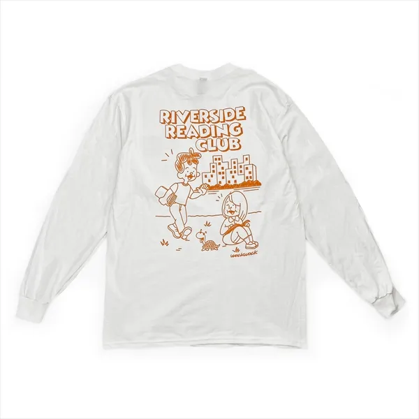 Girlside / Riverside Reading Club×Girlside ロンT (White/XL)