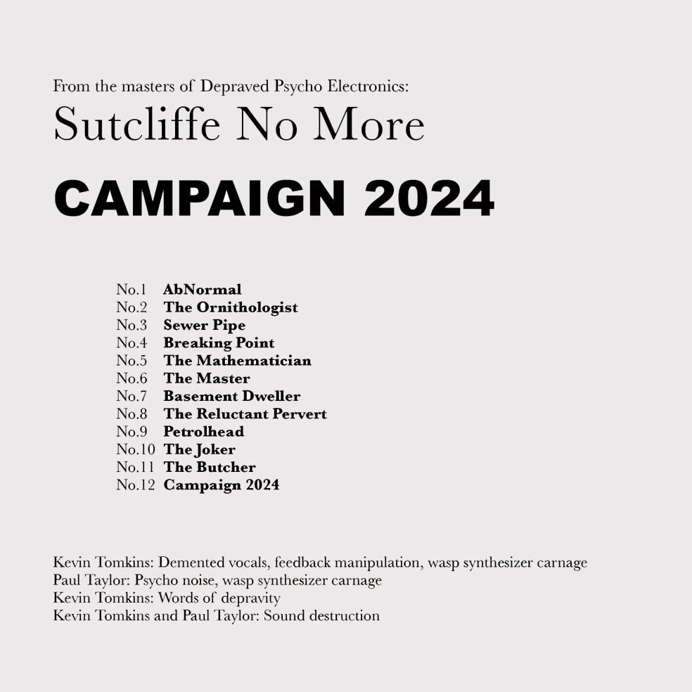SUTCLIFFE NO MORE / CAMPAIGN 2024