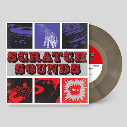 DJ WOODY / SCRATCH SOUNDS NO.4 (ROCK BOX) (7INCH)-SMOKEY GREY VINYL-