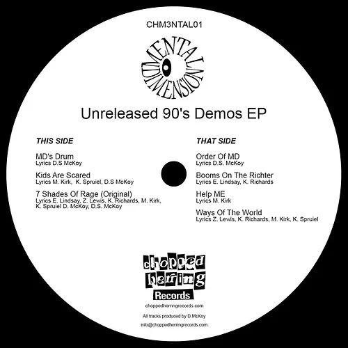 MENTAL DIMENSION / UNRELEASED 90'S DEMOS (YELLOW VINYL)