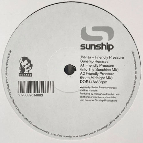 JHELISA / ジェリーサ / FRIENDLY PRESSURE (SUNSHIP REMIXES)