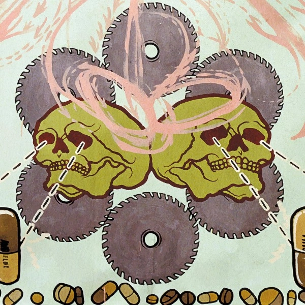 AGORAPHOBIC NOSEBLEED / アゴラフォビック・ノーズブリード / FROZEN CORPSE STUFFED WITH DOPE (SILVER INSIDE COKE BOTTLE GREEN & SPLATTER)