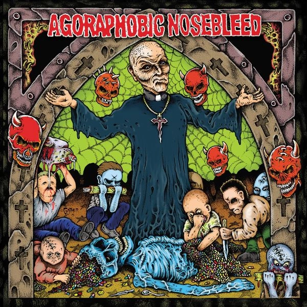 AGORAPHOBIC NOSEBLEED / アゴラフォビック・ノーズブリード / ALTERED STATES OF AMERICA (ELECTRIC BLUE WITH RAINBOW SPLATTER)