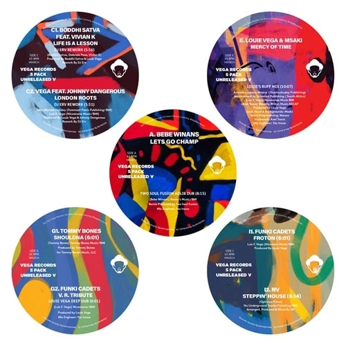 LOUIE VEGA / ルイ・ヴェガ / VEGA RECORDS 5 PACK UNRELEASED V (5 X 12")