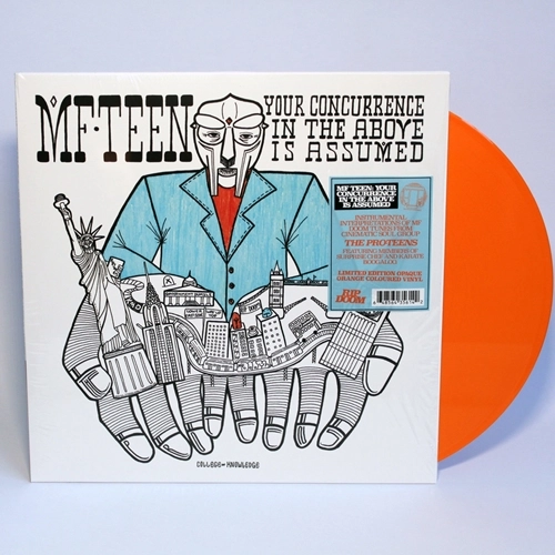 THE PRO TEENS / MF TEEN: YOUR CONCURRENCE IN THE ABOVE IS ASSUMED (LP) -ORANGE VINYL-