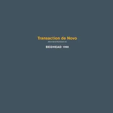 BEDHEAD / ベッドヘッド / TRANSACTION DE NOVO [LP - BLACK]