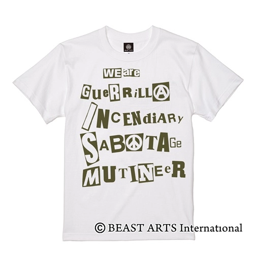 G.I.S.M. / XL/WHT/GUERRILLA INCENDIARY T SHIRT